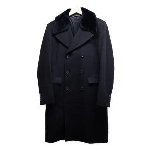 ディオールオム 14AW 433C333C3225 カシミヤ100 ラムファー付 ダブルロングコート 最新の買取相場ご紹介