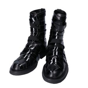 ディオールオム 08AW パテントベルトレザーコンバットブーツ 最新の買取相場ご紹介