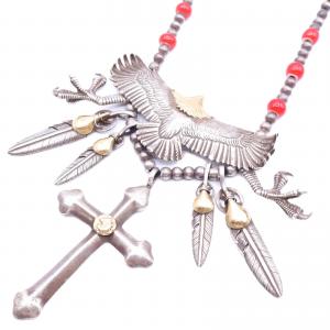 タディ＆キング SV925×K18 イーグル フェザー クロー クロス ビーズ ネックレス 最新の買取相場ご紹介