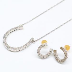 スタージュエリー 750 馬蹄 メレダイヤ ネックレス ピアス セット 6.7g 最新の買取相場ご紹介