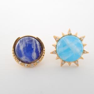 スタージュエリー K18 MOON&SUN  ロイヤルブルームーンストーン×ラピスラズリ ピアス 最新の買取相場ご紹介