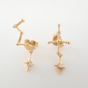 スタージュエリー K18YG クロス ピアス 1.3g 最新の買取相場ご紹介