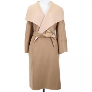 マックスマーラスタジオ キャメル ウールカシミヤ混 クチートアマーノ ダブルフェイス ガウンコート 最新の買取相場ご紹介