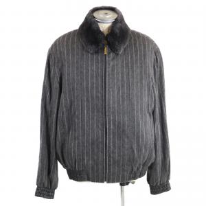 ジリー REMIX グレー ウィーゼル ストライプ ライナー付き 襟ボア ジップアップブルゾン 最新の買取相場ご紹介