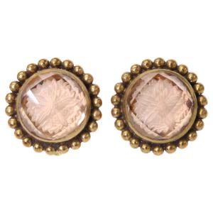 スティーブンデュエック 925 ピンク クリア フラワーカービング イヤリング 最新の買取相場ご紹介