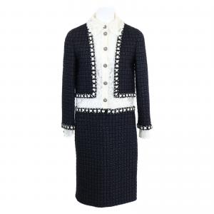 シャネル ネイビー/ホワイト P54395 ファンタジーツイード ワンピース 最新の買取相場ご紹介