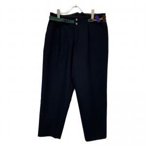 カラー 19WCM-P02102 ネイビー ウール×カシミヤ ウエストロープ テーパードパンツ 最新の買取相場ご紹介