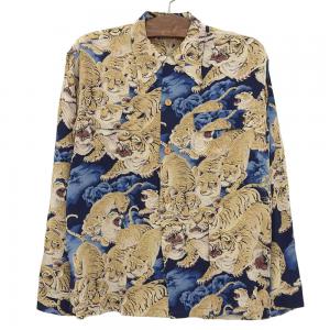 サンサーフ マウナケアギャラリーズ別注 M22111 KALAKAUA 東洋 百虎 ブルー アロハシャツ 最新の買取相場ご紹介