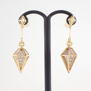 トモココデラ K18×PT900 パヴェダイヤ0.13ct デザイン ピアス  最新の買取相場ご紹介