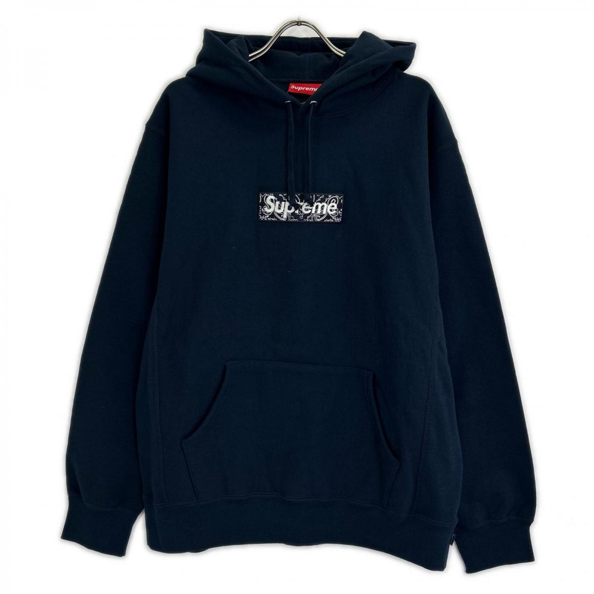 シュプリーム 19AW ネイビー Bandana Box Logo Hooded バンダナボックスロゴパーカー 最新の買取相場ご紹介