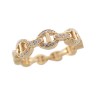 ホーセンブースはこういうモデルが人気です!k18トライリンクリング定番のトライリンクをk18で作ったアイテムです。リングでありながら非常にインパクトのあるデザインで人気があります。