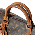 ヴィンテージブームの今！ルイヴィトンならボロボロでも10年前よりも買取金額が高い！ルイヴィトン87年M41422モノグラムキーポル60
