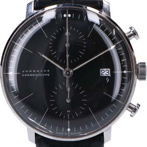 ユンハンス マックスビル クロノスコープ クロノグラフ 自動巻き 買取相場例です