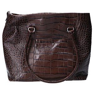 ZANELLATO】2wayバッグ ポスティーナ クロコ型押し ブラウン系