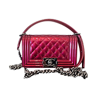 シャネル 20番台 パテントレザー ボーイシャネル チェーンバッグ 買取相場例です