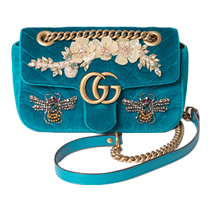 グッチ GGマーモント ベロア ビー チェーンショルダーバッグ 買取相場例です