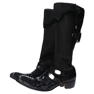 ヒラムタカハラ HIROMUTAKAHARA 黒 チェーンブーツ スカル 42 ヒラムタカハラ HIROMUTAKAHARA 黒 チェーンブーツ スカル 42 ヒロム