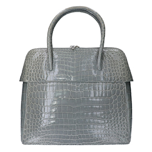 クワンペン クロコダイル ファスナー開閉式 ハンドバッグ 買取相場例です