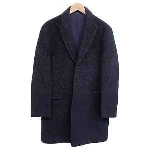 ランバン ネイビー ウール 切替デザイン チェスターコート 買取相場例です