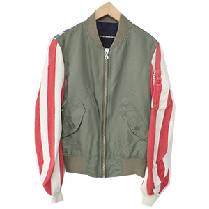 フェノメノン ギンガムチェック×ストライプ ナイロンMA-1 買取相場例です