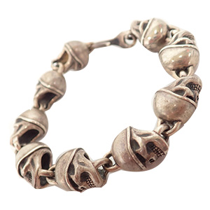 シンズスカルプチャー SV925 スカル シルバー ブレスレット 買取相場例です