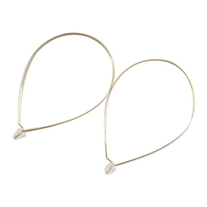 シェイスビー 18K ティアドロップフープ ピアス 買取相場例です