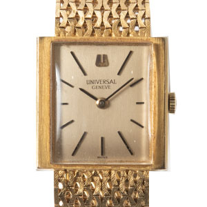 ユニバーサルジュネーブ K14金無垢 手巻き腕時計 買取相場例です