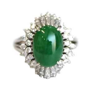 翡翠 デザインリング 買取相場例です