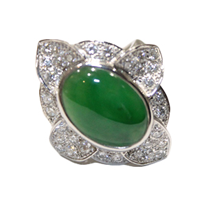 翡翠 8.15ct デザインリング 買取相場例です