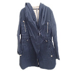 美品　ハナエモリ　ネイビー　フード付き変形スプリングコート 買取相場例です