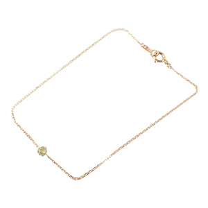 エテ K18YG ペリドット フルールブレスレット 買取相場例です