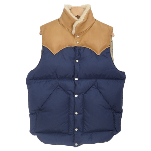 ロッキーマウンテン クリスティー レザー切替 ダウンベスト 買取相場例です。