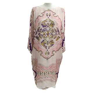 エミリオプッチ 27RL35 総柄 シルク100% スラッシュドネックワンピース 未使用 買取相場例です。