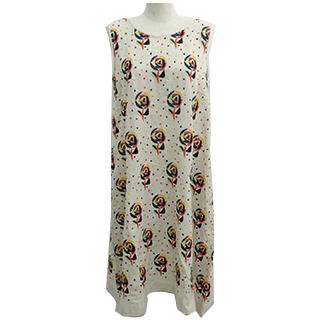 ミナペルホネン コットン バラ＆ドット刺繍 サンドローズ ノースリーブワンピース 中古品 買取相場例です。