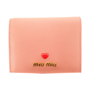 ミュウミュウ 5MV204 マドラスラブ 二つ折り財布 買取相場例です