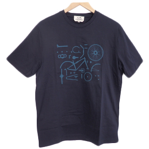 エルメス 自転車パーツプリント クルーネック 半袖Tシャツ 買取相場例です。