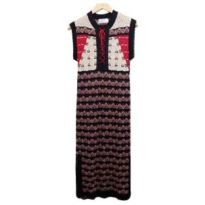 マメ MM18SS-KN056 総柄 ニット ドレスワンピース 買取相場例です