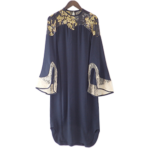 マメ MM19SS-DR019 シルクラメプリント ワンピース 買取相場例です