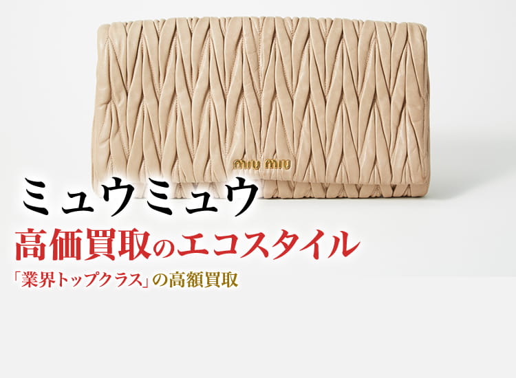希少品❗️】美品！miumiu リボン レザーポーチ 赤 化粧ポーチ