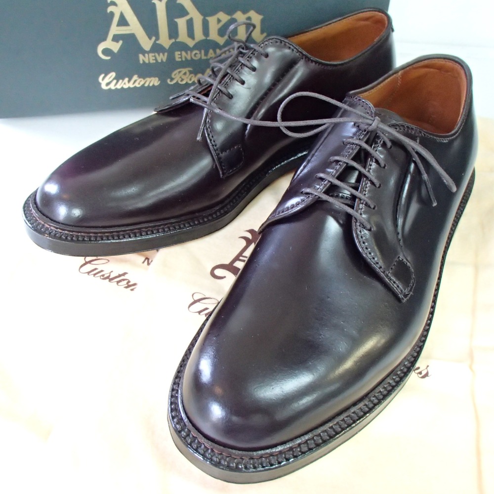 990 プレーントゥダービーシューズ