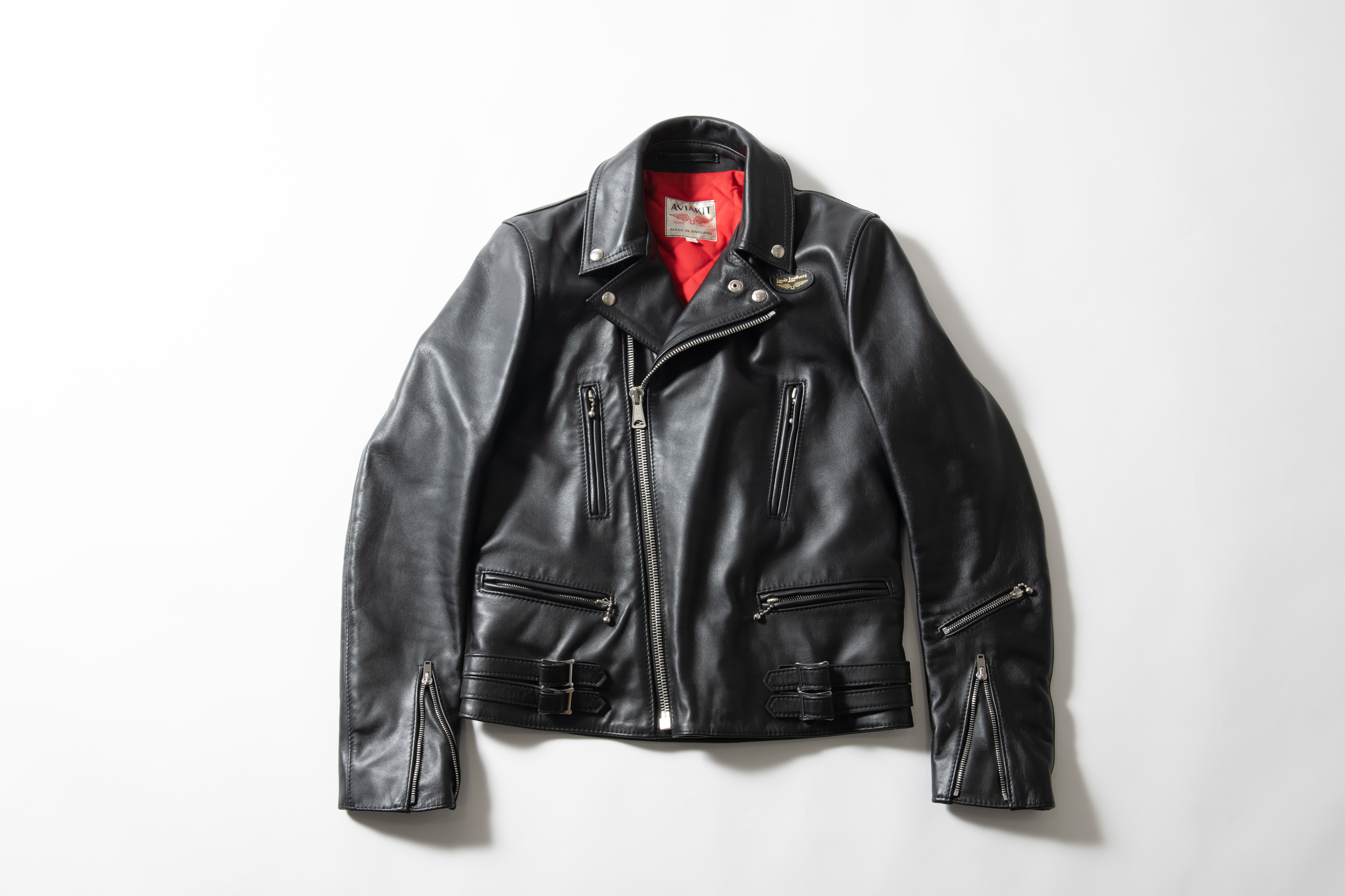 ルイスレザー ブラック ライトニング ダブルライダースジャケット