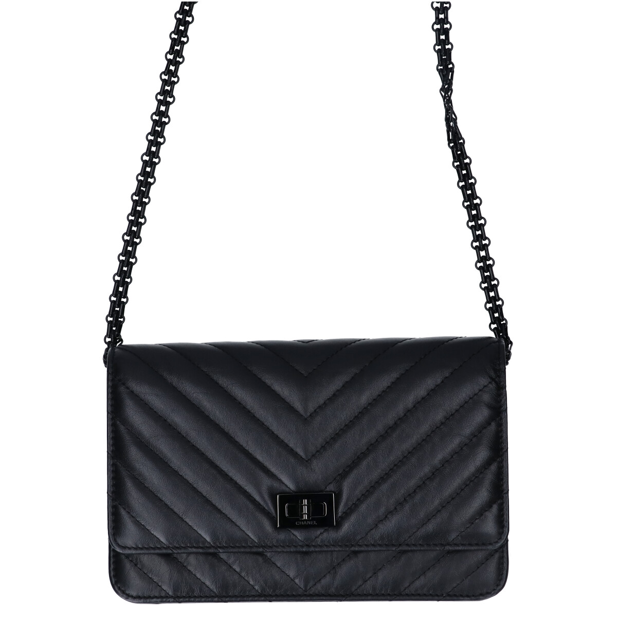 2.55 Vステッチ チェーンウォレット