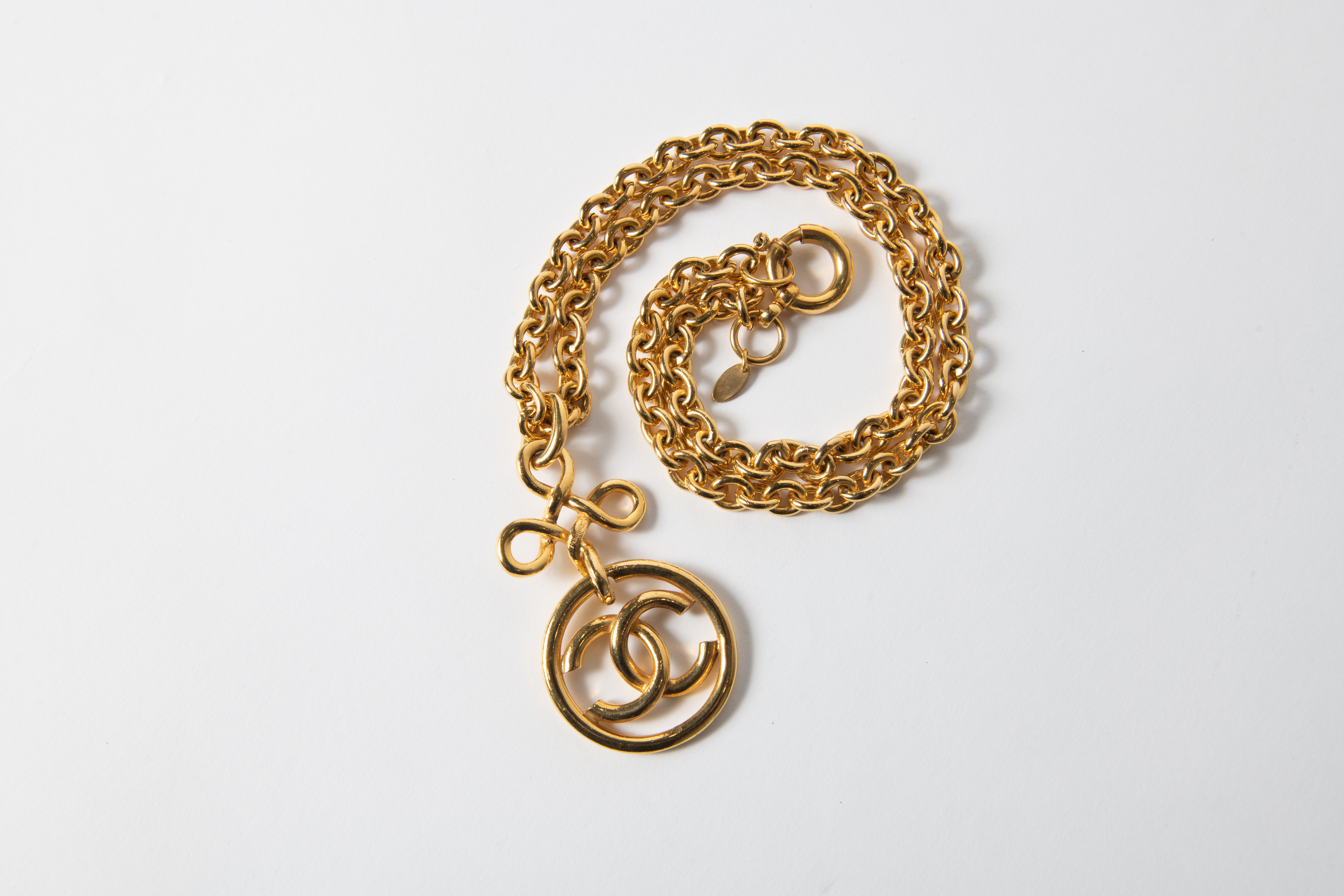 シャネル 93P サークル ココマーク チェーン ネックレス