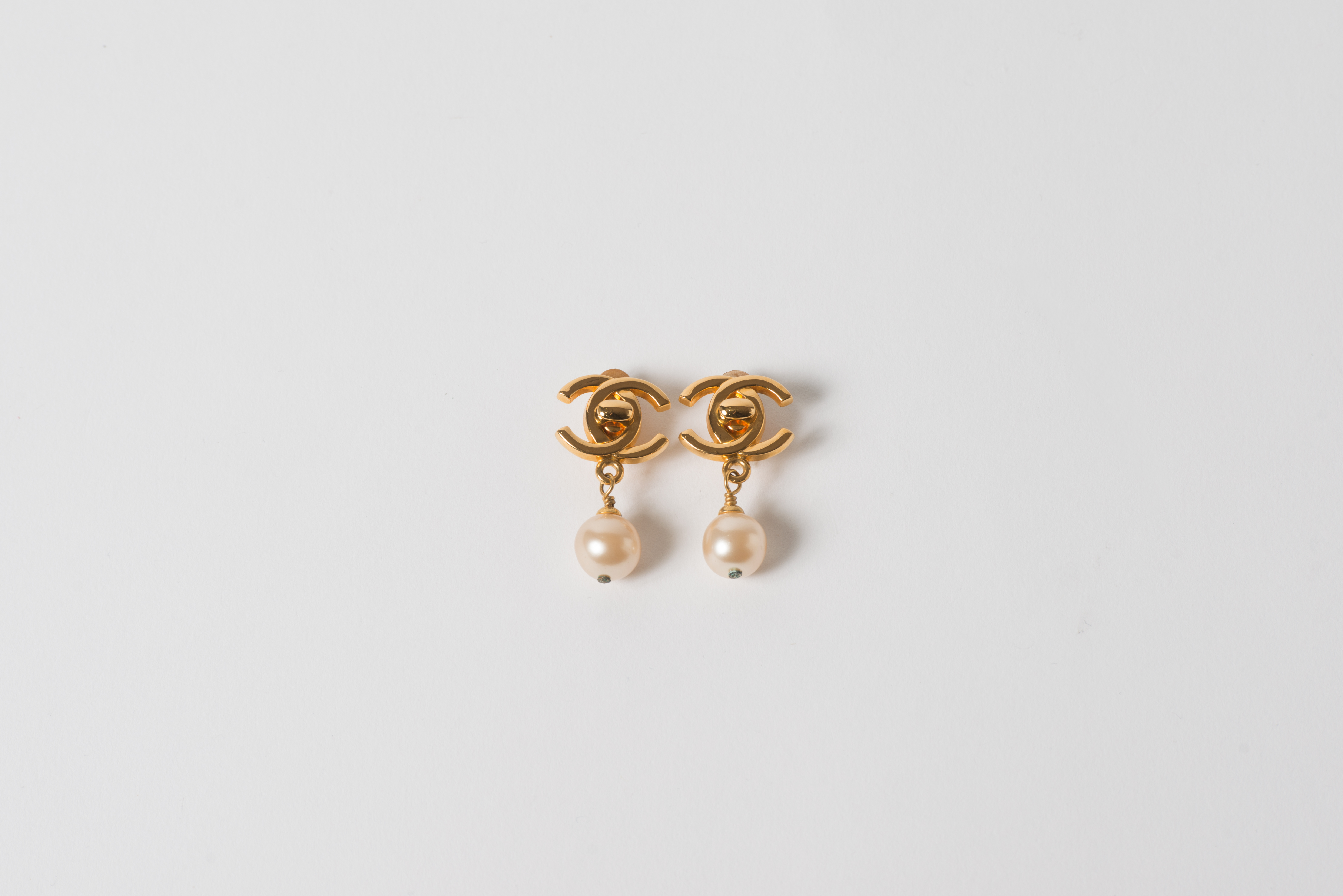 シャネル 96V ココロック フェイクパールイヤリング2