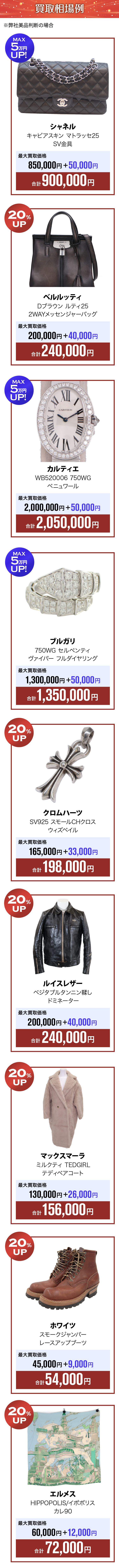 買取相場例