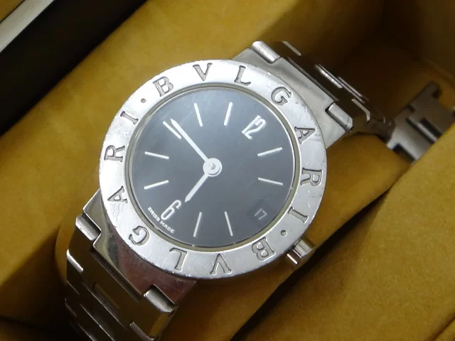 ブルガリのブルガリブルガリ　BB23SS　黒文字盤　時計の買取実績です。