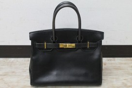 エルメスのブラック G金具 2005年製 バーキン 30cmの買取実績です。