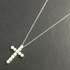 ティファニー Pt950 スモールクロス ダイヤモンド ネックレス 買取実績です。