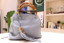 グッチのグッチ　50周年記念　フローラライニング　バンブーショッパー　2WAYバッグの買取実績です。