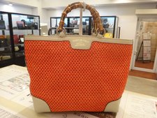 グッチ ストロー×バンブー　ハンドバッグ 買取実績です。